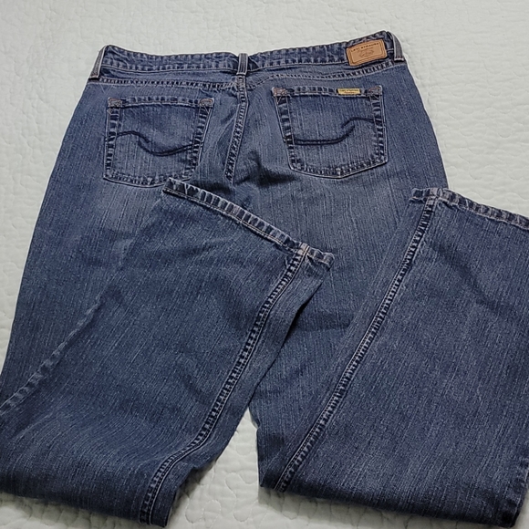 Levi's Mid Rise Boot Cut Jeans Sz 14 - Picture 4 of 8